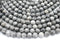 Gray Picture Jasper Gemstone Beads, 8mm, Round